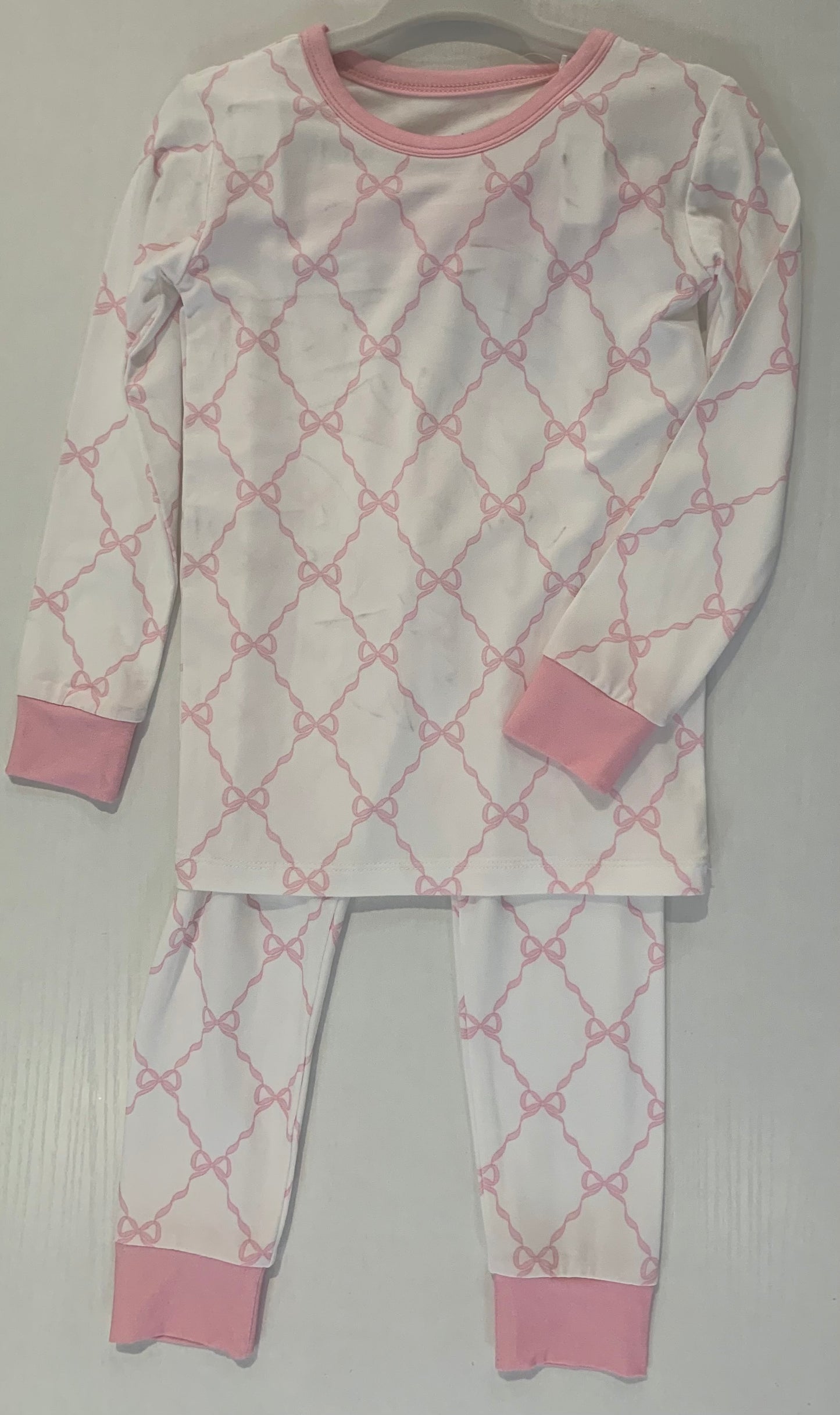 Pink Bow Trellis 2-Piece Lounger (Sizes 2T–8)