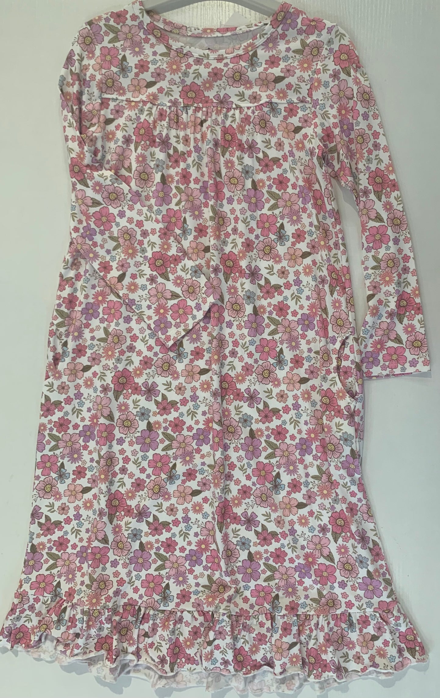 Floral Girls Lounger Gown (2T to 8 Years)