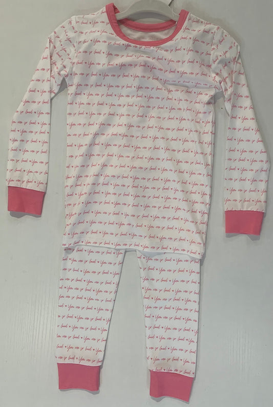 Pink So Loved 2-Piece Lounger (Sizes 2T–8)