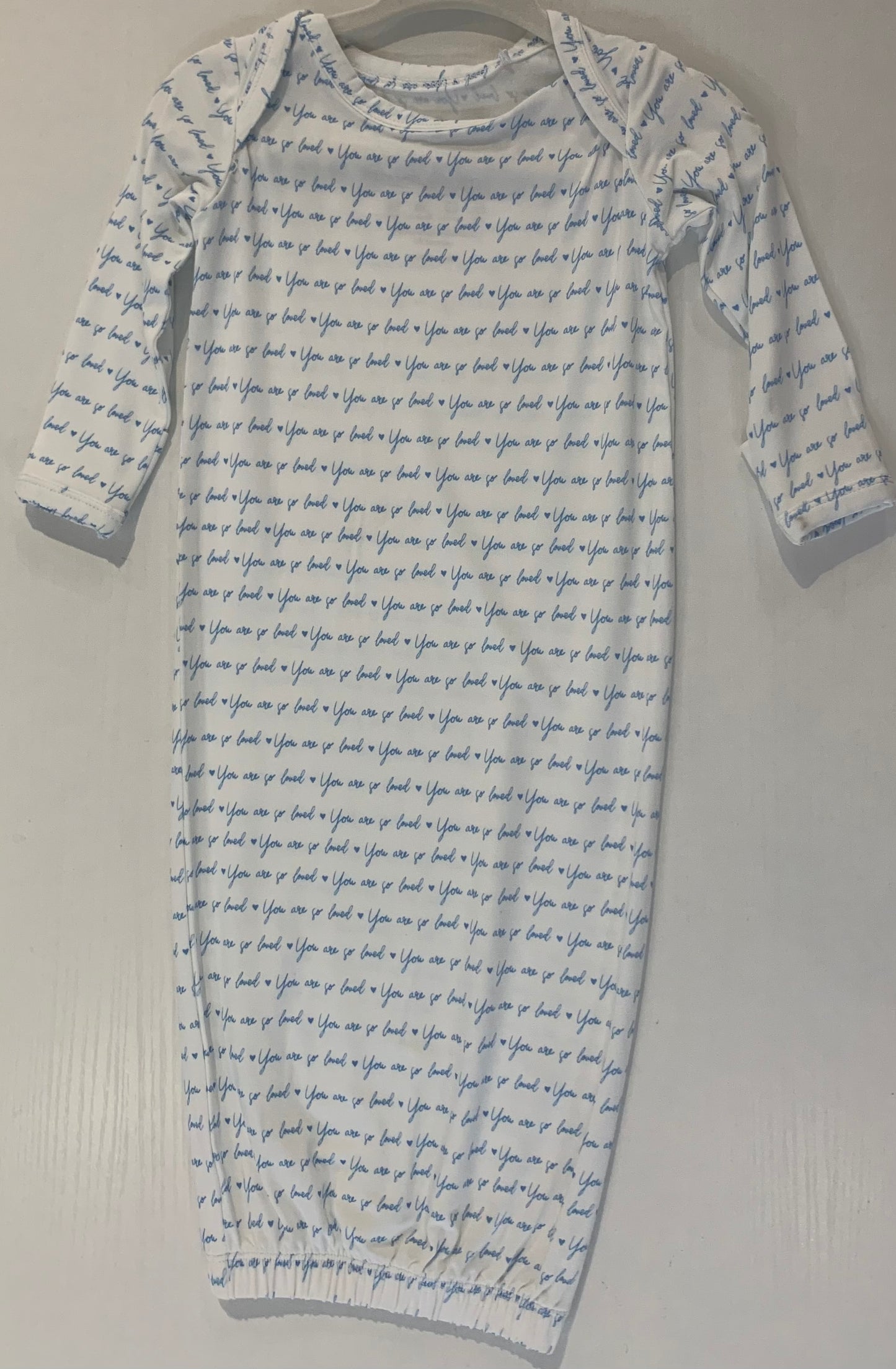 Blue So Loved Infant Gown (Newborn & 3 Months)