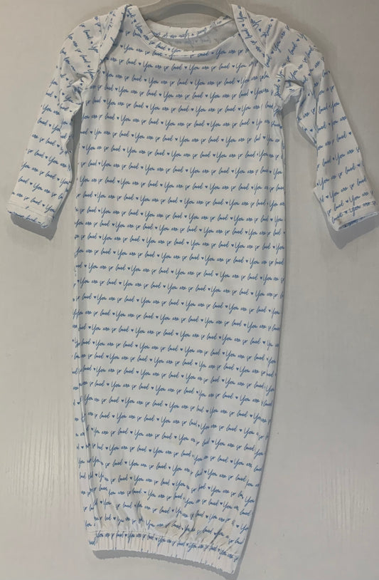Blue So Loved Infant Gown (Newborn & 3 Months)