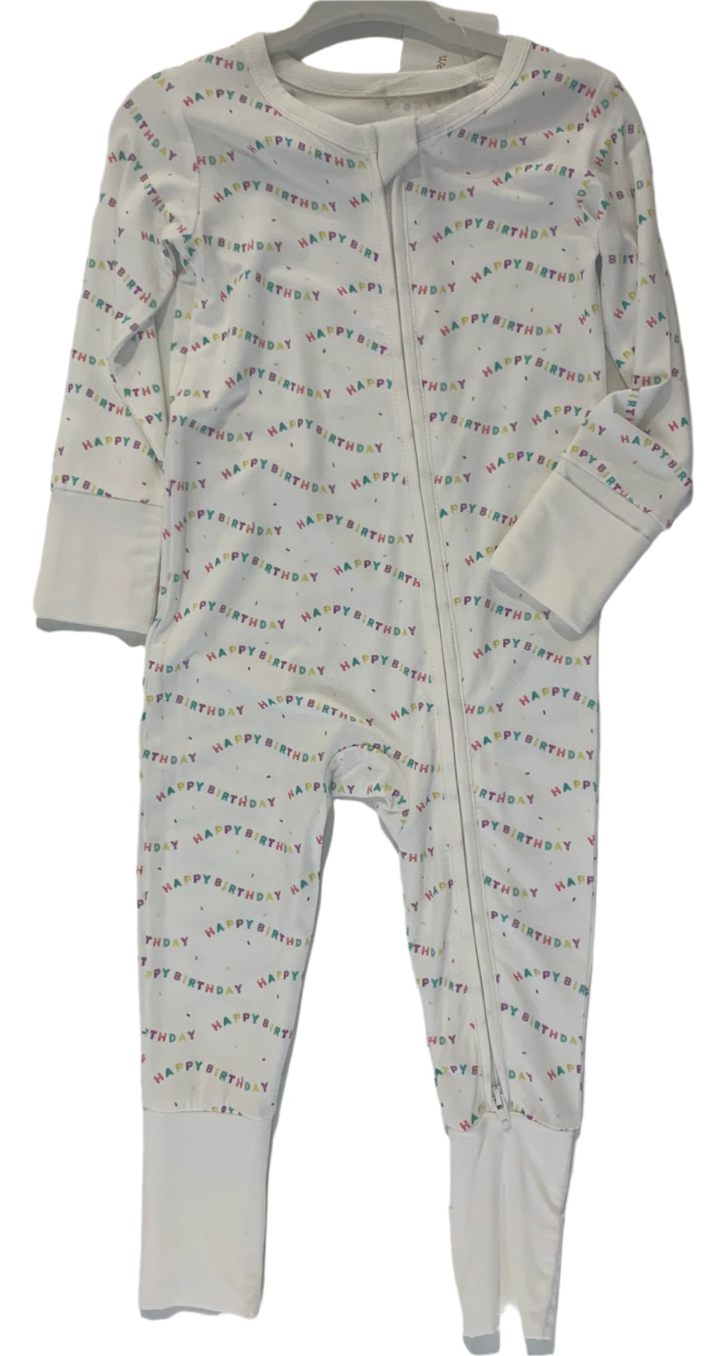 Happy Birthday Convertible Romper Onesie (9–18 Months)