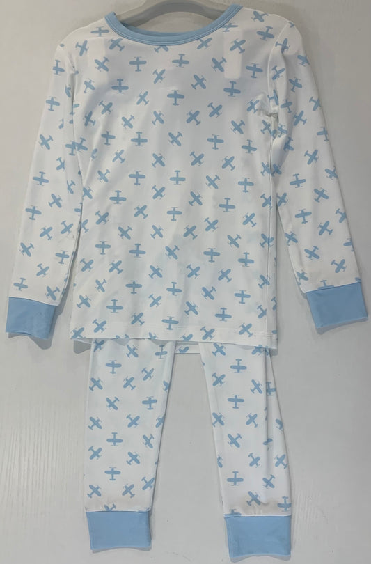 Blue Airplane 2-Piece Lounger (Sizes 2T–8)