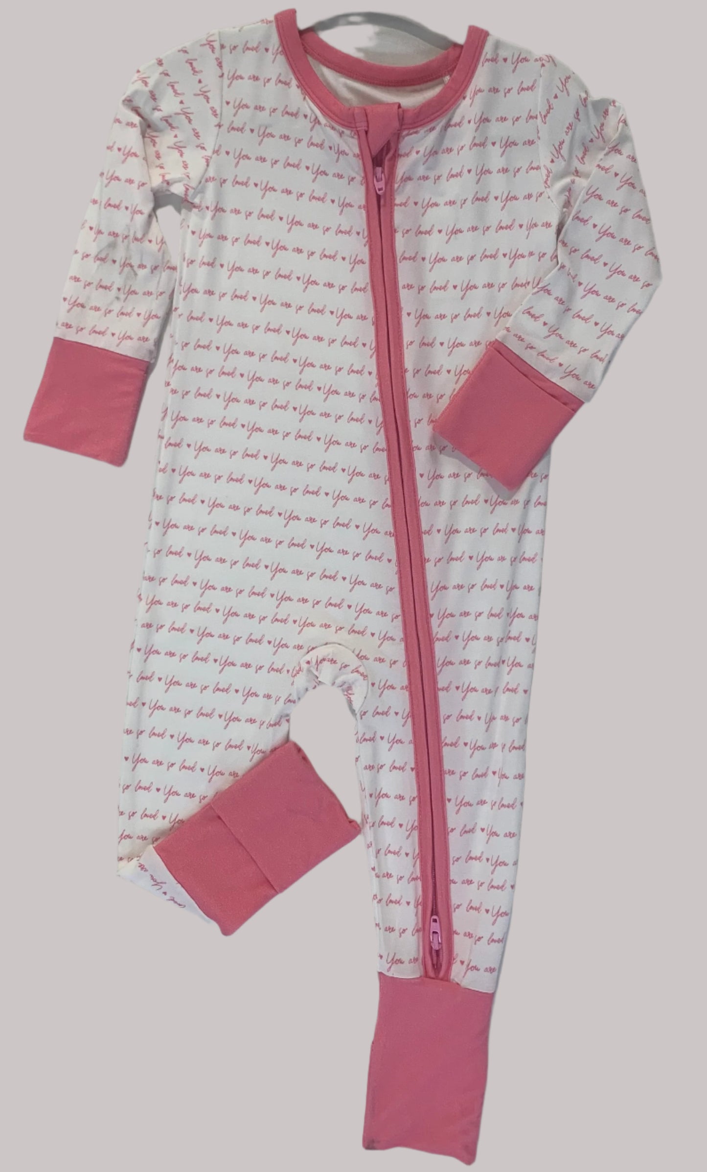 Pink So Loved Convertible Romper Onesie (9–18 Months)