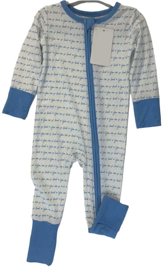Blue So Loved Convertible Romper Onesie (9–18 Months)