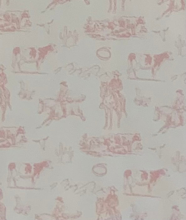 Pink Western Receiving Blanket