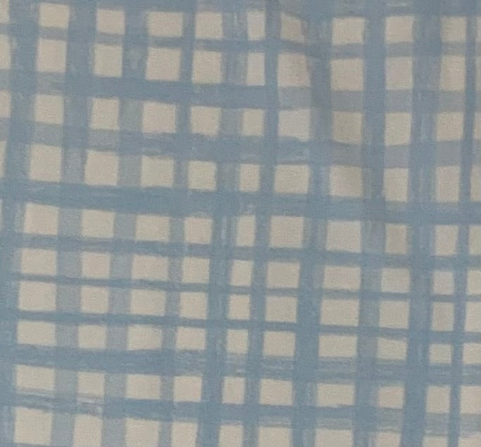 Blue Plaid Receiving Blanket