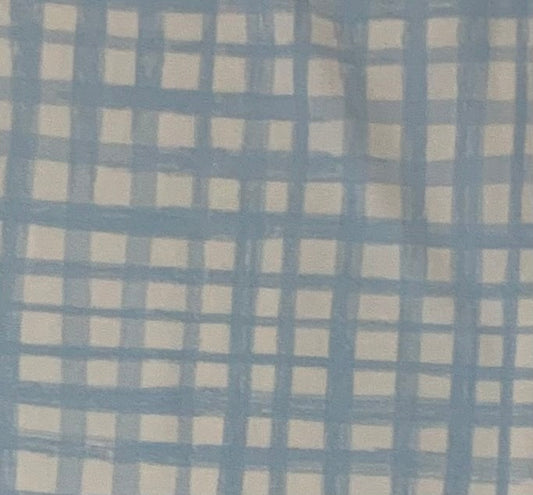 Blue Plaid Receiving Blanket