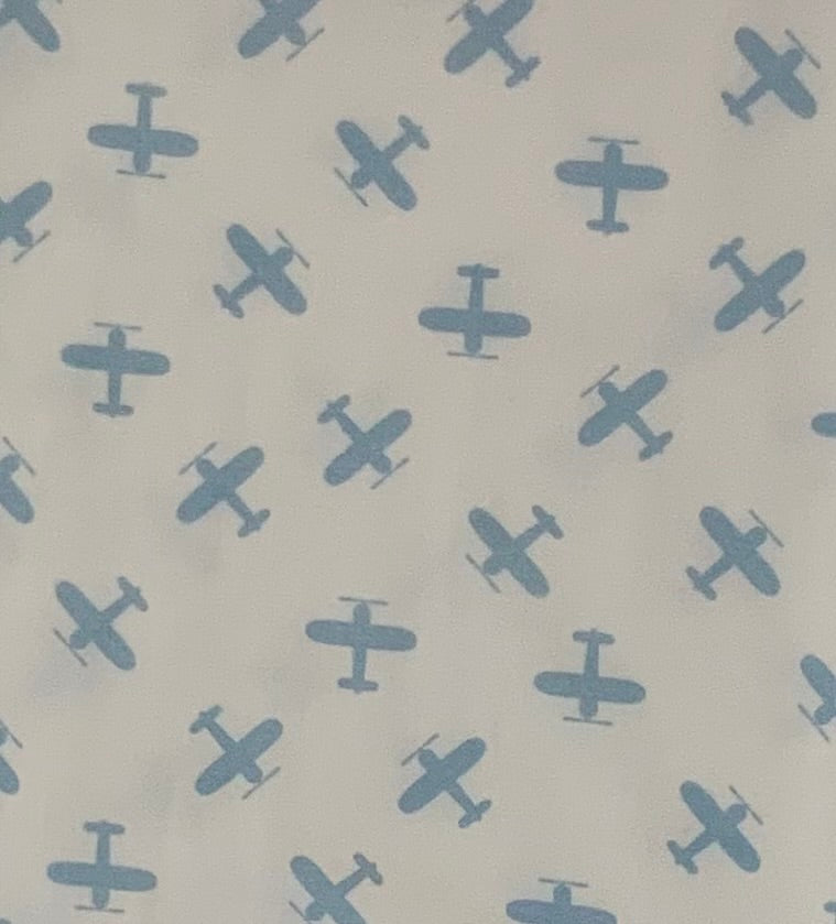 Blue Airplane Baby Bib