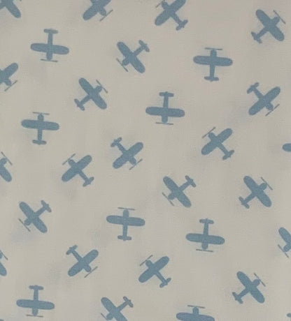 Blue Airplane Baby Bib