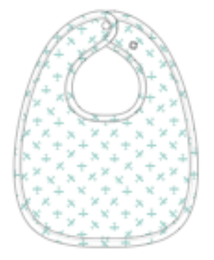 Blue Airplane Baby Bib