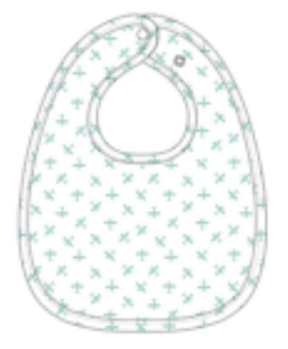 Blue Airplane Baby Bib