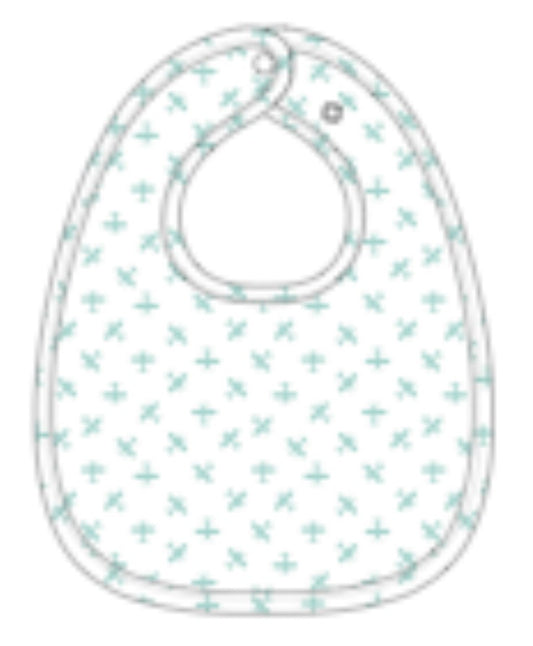 Blue Airplane Baby Bib