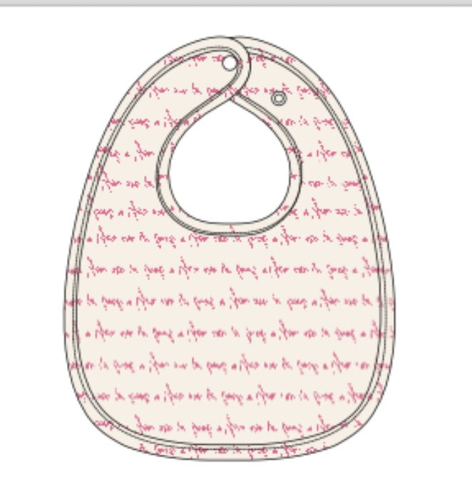 Pink So Loved Baby Bib