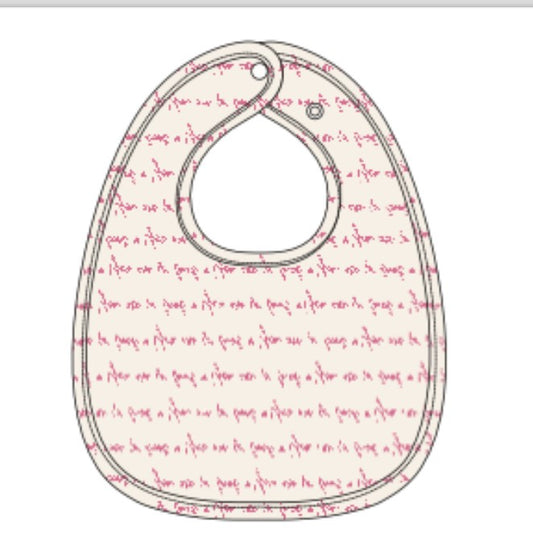 Pink So Loved Baby Bib